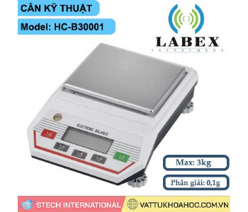 Cân kỹ thuật 1 số lẻ 3000g LABEX HC-B30001