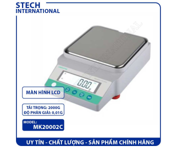 Cân kỹ thuật 2 số lẻ 2000g/0.01g (màn hình LCD) STECH MK20002C