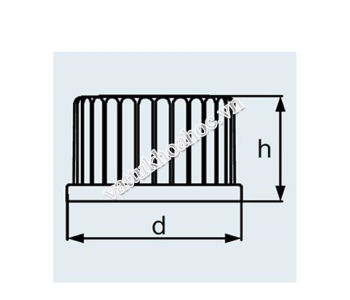 Nắp vặn GL 32 nhựa PBT đỏ có đĩa lót PTFE cho cổng ra MOBILEX DURAN