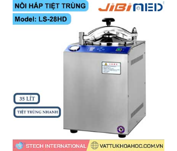 Nồi hấp tiệt trùng (hiện số, tự động hoàn toàn) 28 lít Jibimed LS-28HD