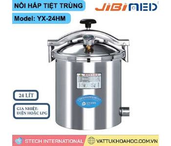 Nồi hấp xách tay 24 lít (gia nhiệt điện hoặc LPG) Jibimed YX-24HM