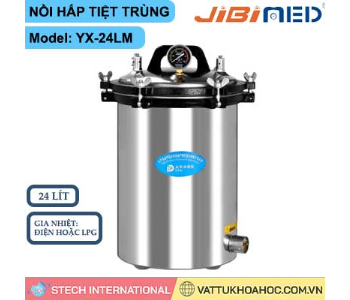 Nồi hấp xách tay 24 lít (gia nhiệt điện hoặc LPG) Jibimed YX-24LM